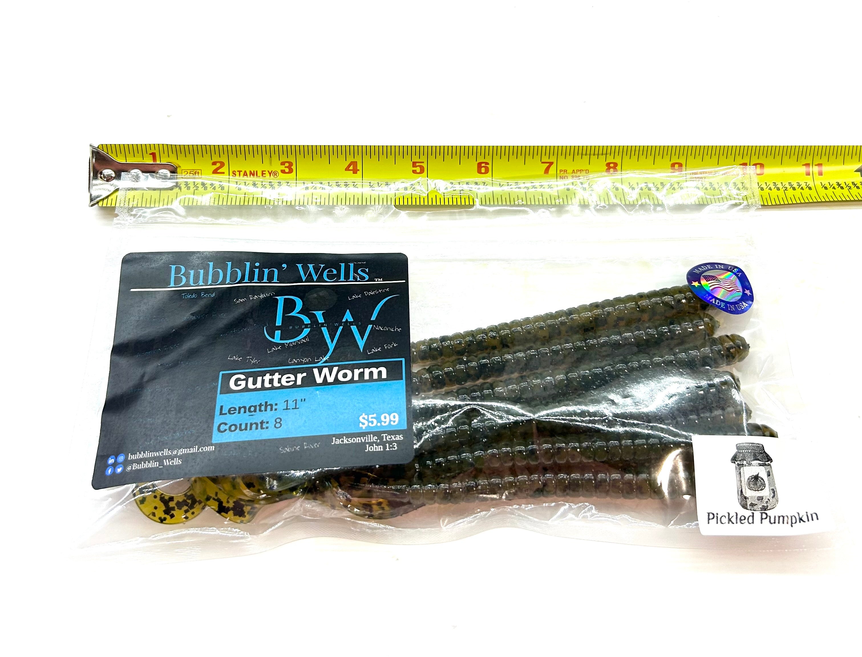 Gutter Worm (Pickled Pumpkin) 8pk