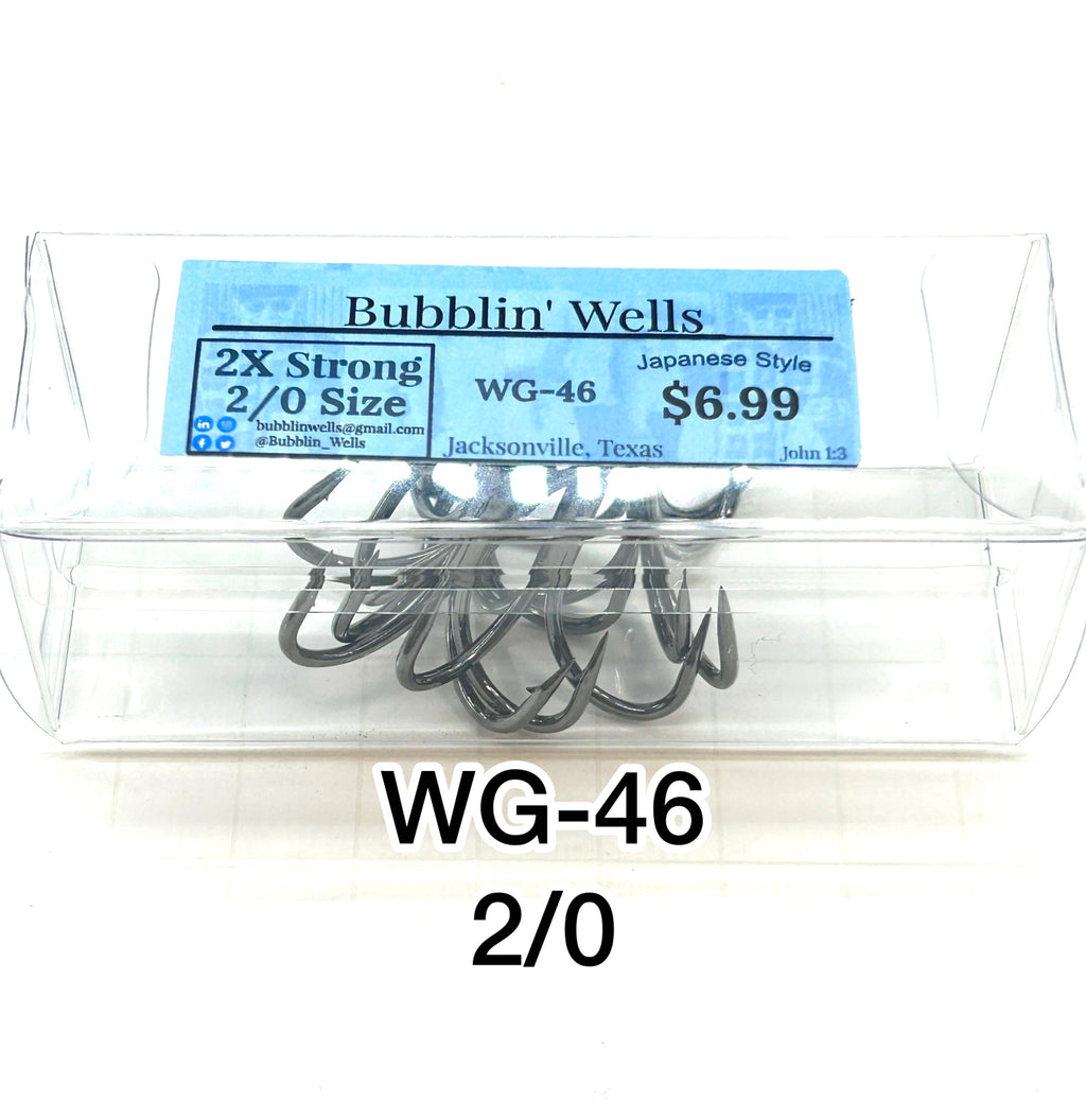 WG-46 Treble Hooks 2X Strong