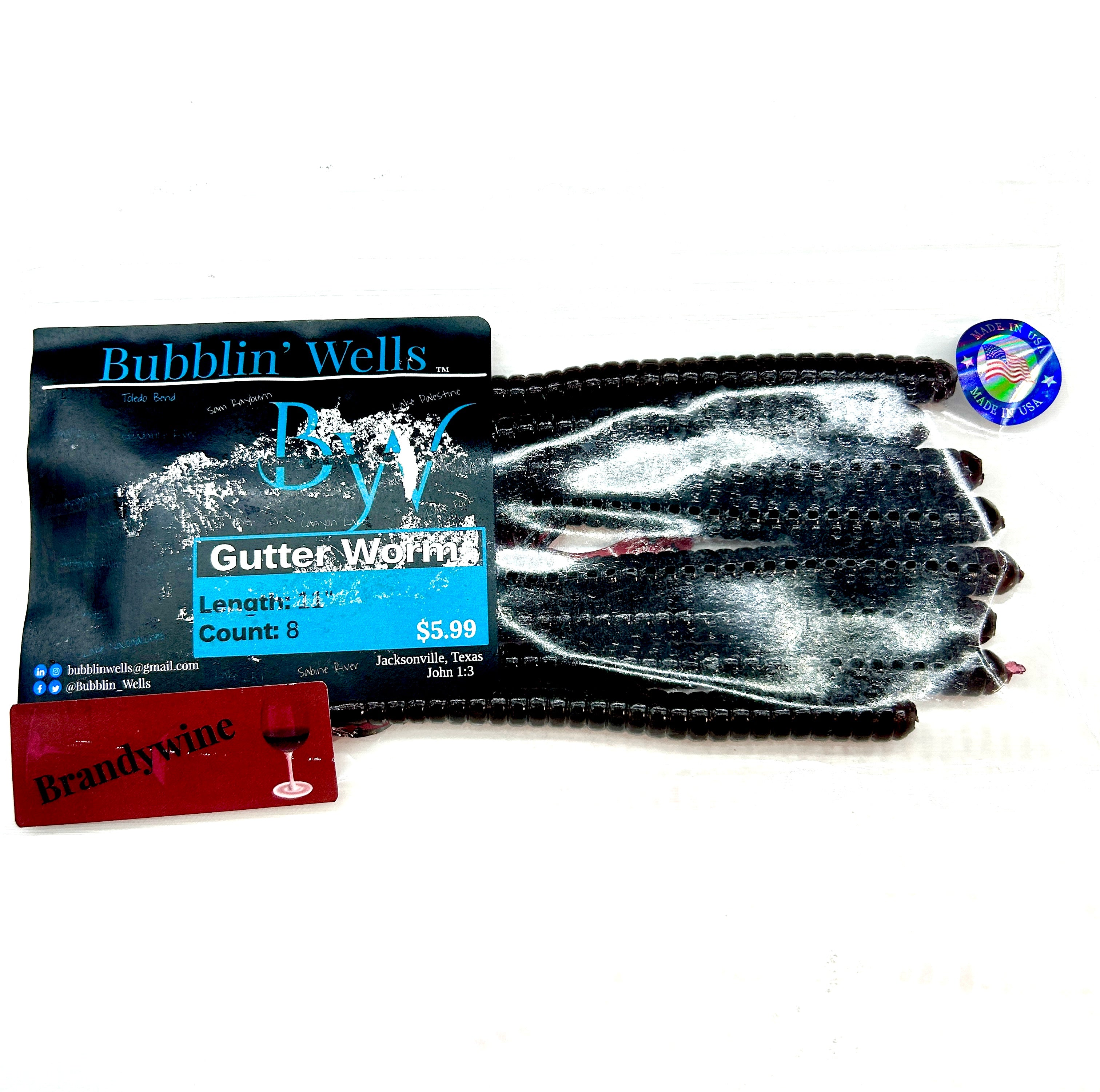 Gutter Worm (Brandywine) 8pk (Blemished Label)