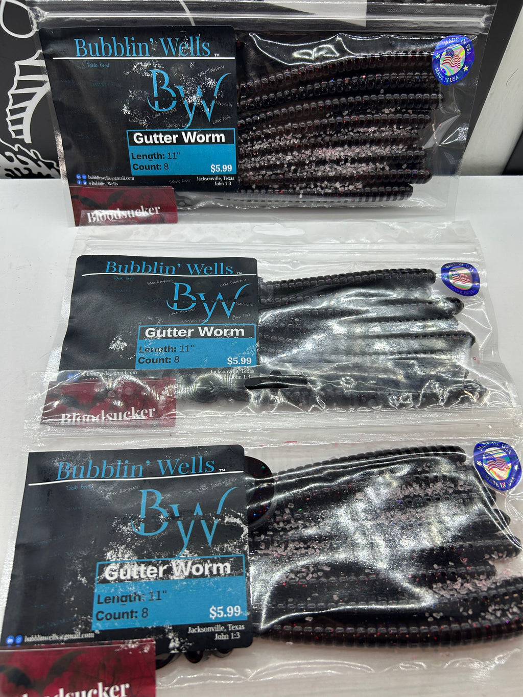 Gutter Worm (Bloodsucker) 8pk (Blemished Label)