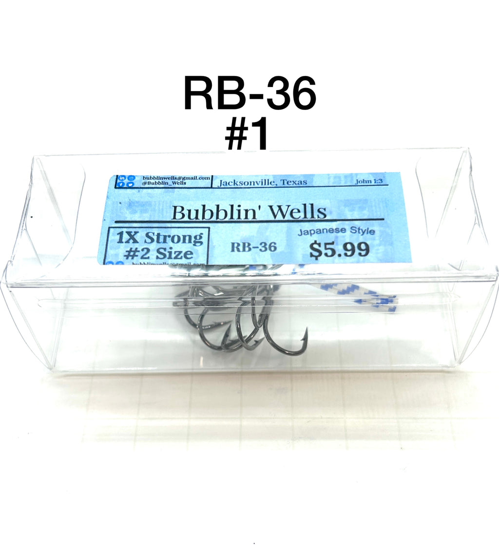 RB-36 Treble Hooks 1X Strong