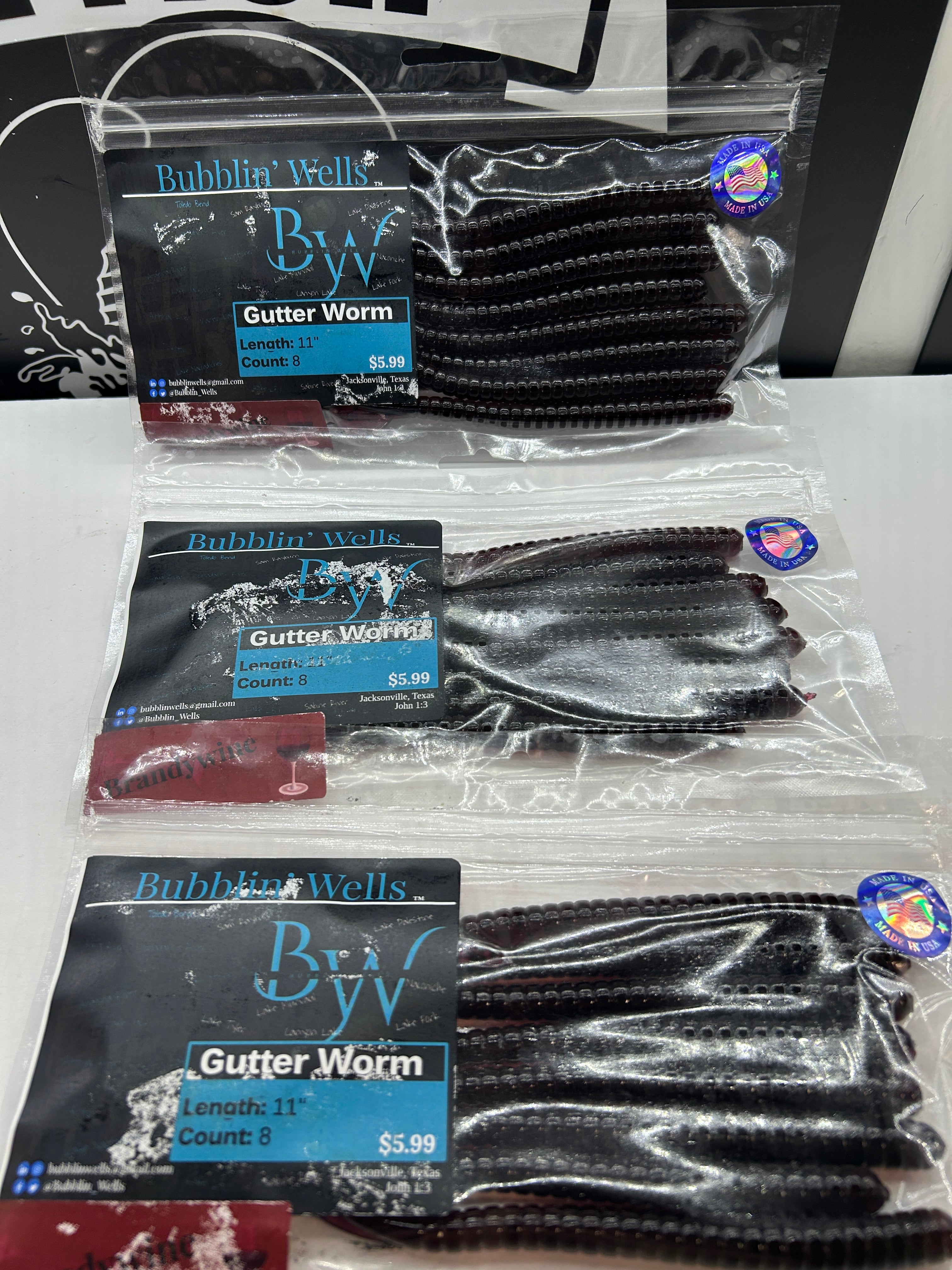 Gutter Worm (Brandywine) 8pk (Blemished Label)