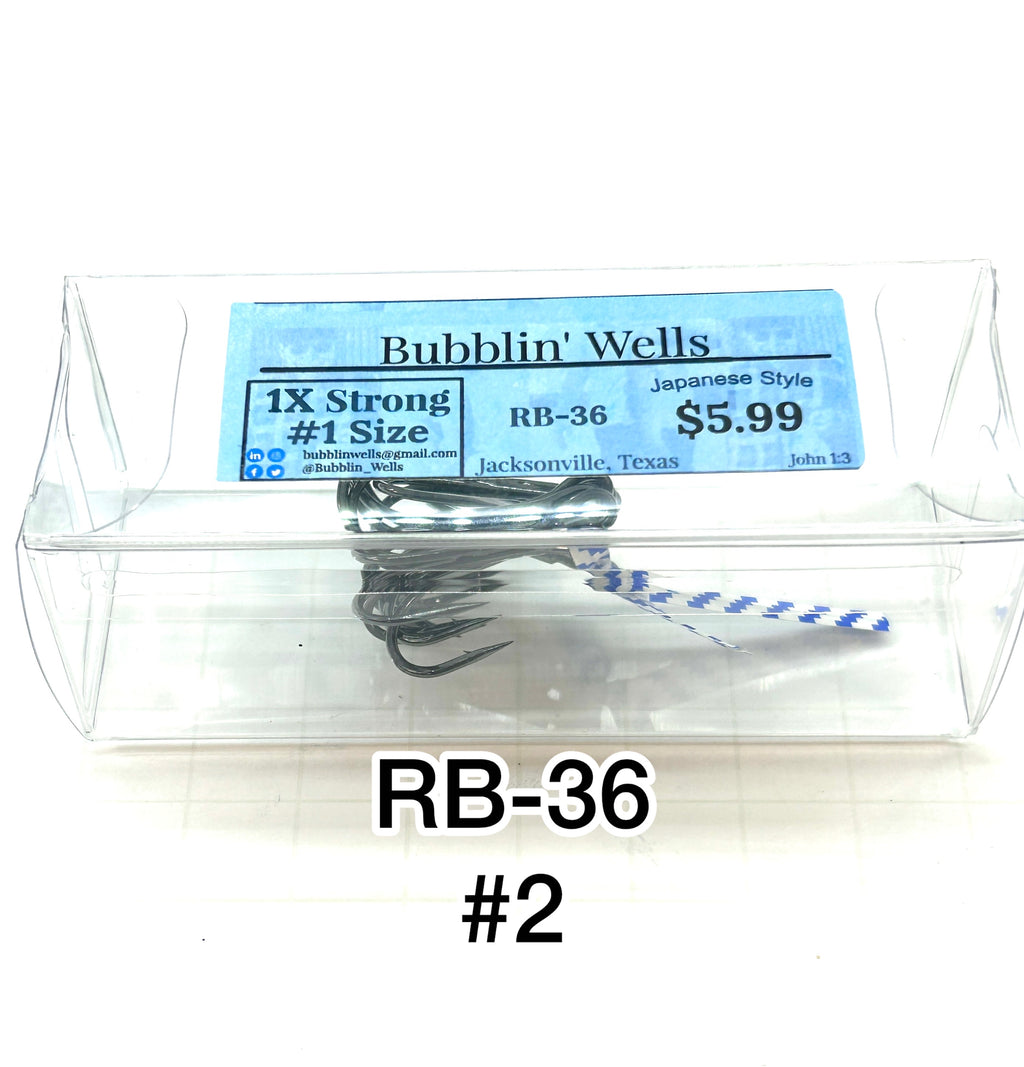 RB-36 Treble Hooks 1X Strong
